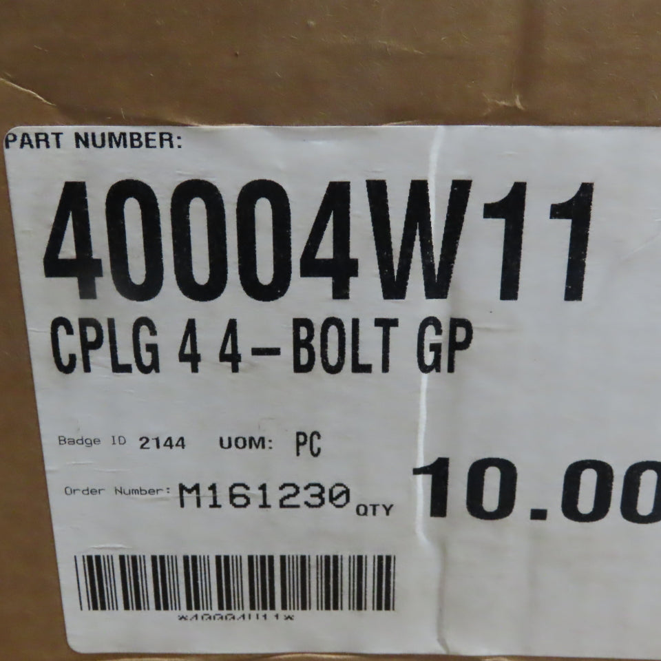 MetFlo 40004W11 4" Pneumatic Conveying Compression Coupling White Gasket