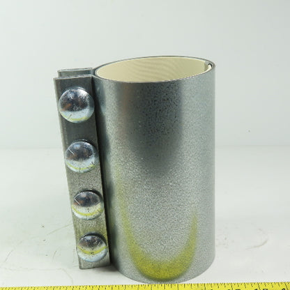 MetFlo 40004W11 4" Pneumatic Conveying Compression Coupling White Gasket