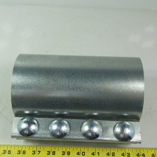 MetFlo 40004W11 4" Pneumatic Conveying Compression Coupling White Gasket