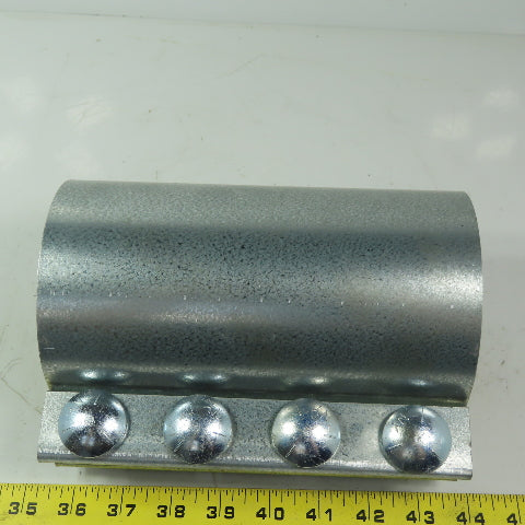MetFlo 40004W11 4" Pneumatic Conveying Compression Coupling White Gasket