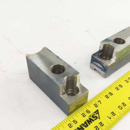 H & R Mfg. 82-20 60° Soft Lathe Chuck Jaws 4" L x 1-1/2" W x 1.98" H Lot Of 3