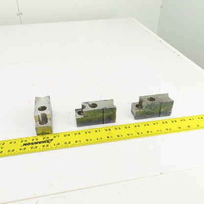 H & R Mfg. 82-20 60° Soft Lathe Chuck Jaws 4" L x 1-1/2" W x 1.98" H Lot Of 3