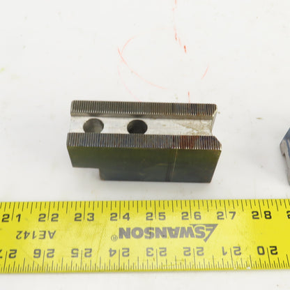 H & R Mfg. 82-20 60° Soft Lathe Chuck Jaws 4" L x 1-1/2" W x 1.98" H Lot Of 3