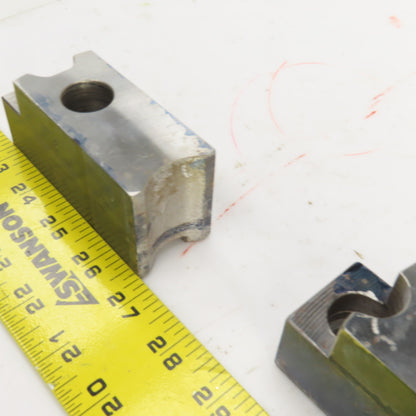 H & R Mfg. 82-20 60° Soft Lathe Chuck Jaws 4" L x 1-1/2" W x 1.98" H Lot Of 3