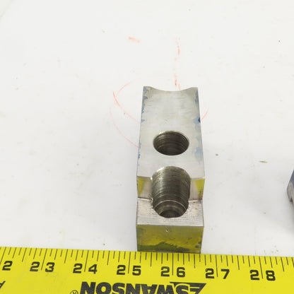 H & R Mfg. 82-20 60° Soft Lathe Chuck Jaws 4" L x 1-1/2" W x 1.98" H Lot Of 3