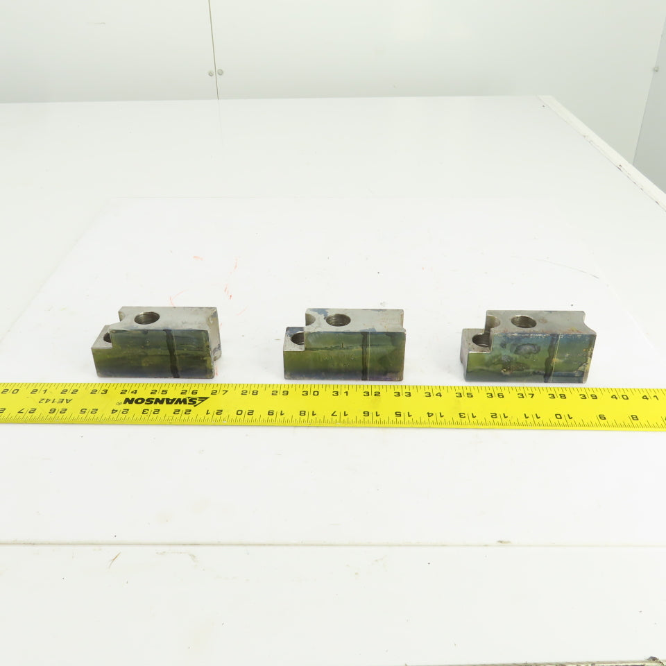 H & R Mfg. 82-20 60° Soft Lathe Chuck Jaws 4" L x 1-1/2" W x 1.98" H Lot Of 3