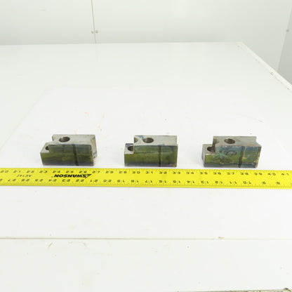 H & R Mfg. 82-20 60° Soft Lathe Chuck Jaws 4" L x 1-1/2" W x 1.98" H Lot Of 3