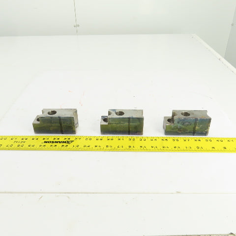H & R Mfg. 82-20 60° Soft Lathe Chuck Jaws 4" L x 1-1/2" W x 1.98" H Lot Of 3