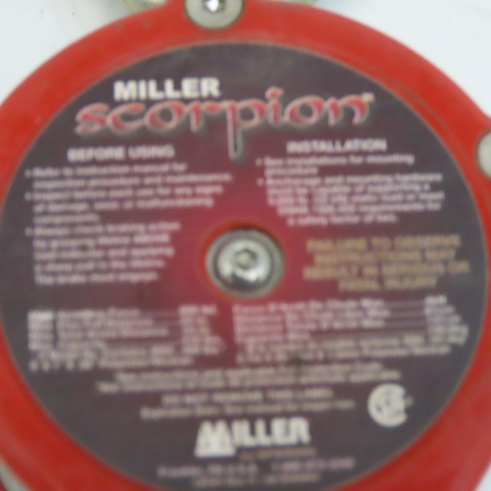 Honeywell Miller Scorpion PFL-2/9FT Fall Limiter Self-Retracting Lanyard