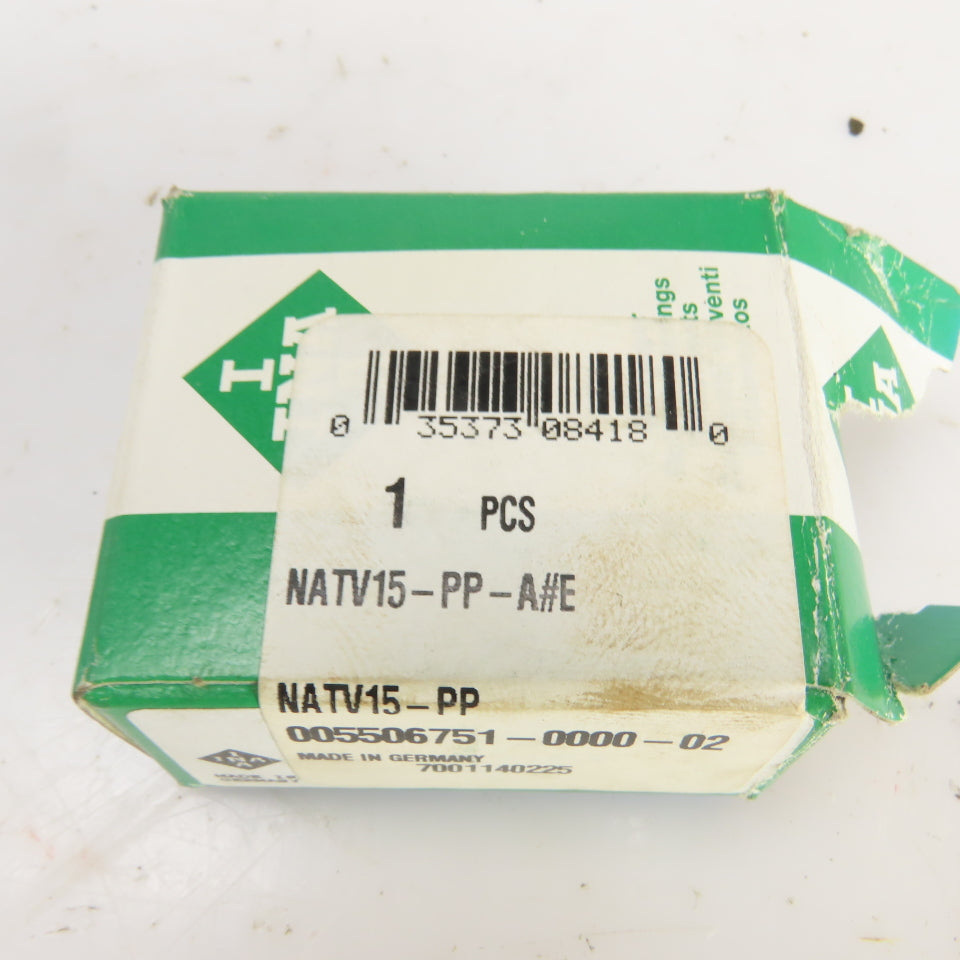 Ina NATV15-PP Crowned Yoke Roller Bearing 35mm OD 15mm Bore 18mm Wide Sealed