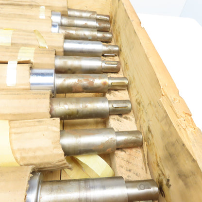 70-12D Ruesch Coil Straightener Rollers 2" x 9" Face Width 16-5/8" OAL Lot Of 9