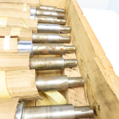 70-12D Ruesch Coil Straightener Rollers 2" x 9" Face Width 16-5/8" OAL Lot Of 9