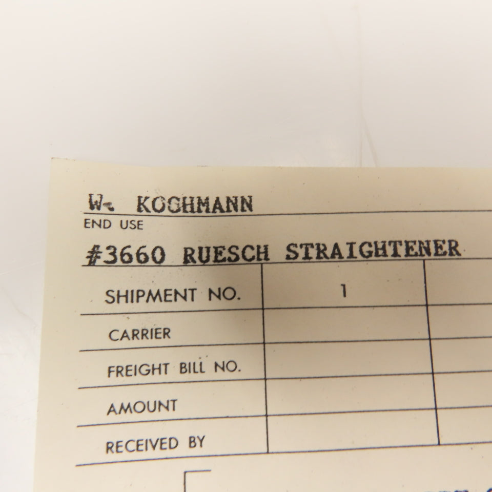 70-12D Ruesch Coil Straightener Rollers 2" x 9" Face Width 16-5/8" OAL Lot Of 9