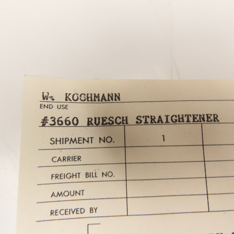 70-12D Ruesch Coil Straightener Rollers 2" x 9" Face Width 16-5/8" OAL Lot Of 9