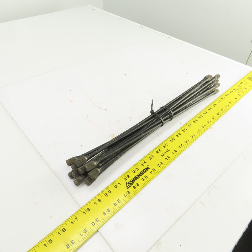 19-1/8" OAL Torsion Rod 0.545" OD Lot Of 13