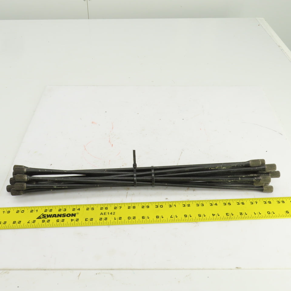 19-1/8" OAL Torsion Rod 0.545" OD Lot Of 13
