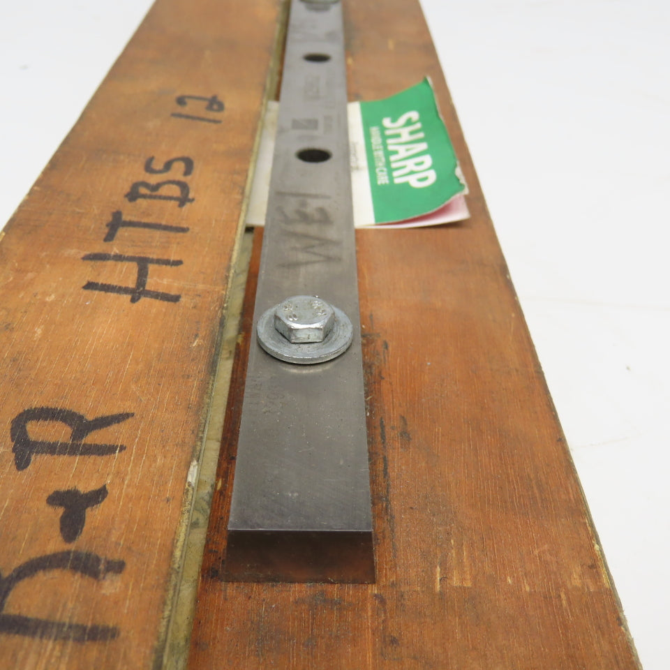 TKM 32962 Guillotine Shear Blade 12-1/2" x 13mm Tapered Sharpened 3" Hole Center