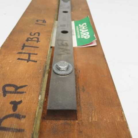 TKM 32962 Guillotine Shear Blade 12-1/2" x 13mm Tapered Sharpened 3" Hole Center
