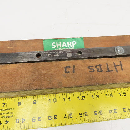 TKM 32962 Guillotine Shear Blade 12-1/2" x 13mm Tapered Sharpened 3" Hole Center