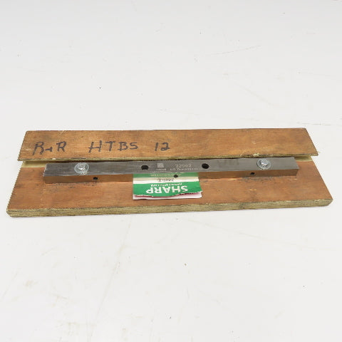TKM 32962 Guillotine Shear Blade 12-1/2" x 13mm Tapered Sharpened 3" Hole Center