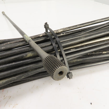 21-1/2" OAL Torsion Rod 0.545" OD Lot Of 31