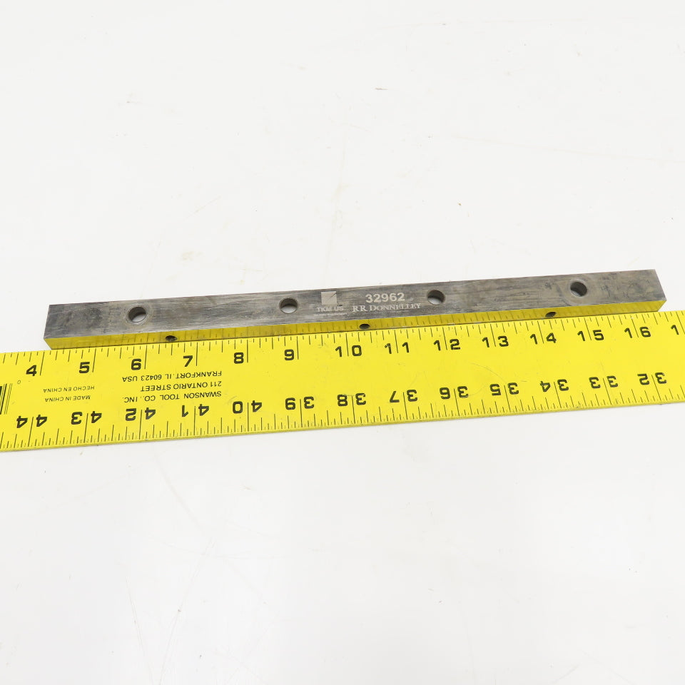 TKM 32962 Guillotine Shear Blade 12-1/2" x 13mm Tapered 3" Hole Center