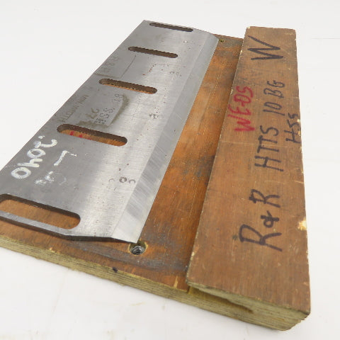 HHS Slitter Trimmer Knife 10-5/8" Wide 3-9/16" x .198" Thick 2-1/2" Hole Centers