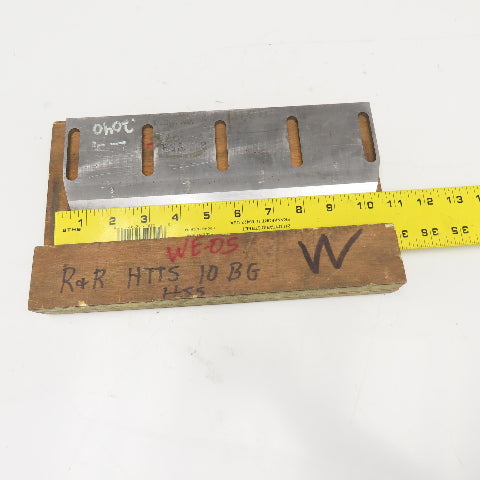 HHS Slitter Trimmer Knife 10-5/8" Wide 3-9/16" x .198" Thick 2-1/2" Hole Centers