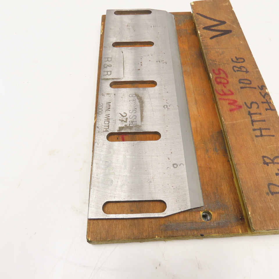 HHS Slitter Trimmer Knife 10-5/8" Wide 3-9/16" x .198" Thick 2-1/2" Hole Centers