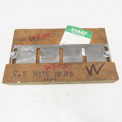 HHS Slitter Trimmer Knife 10-5/8" Wide 3-9/16" x .198" Thick 2-1/2" Hole Centers