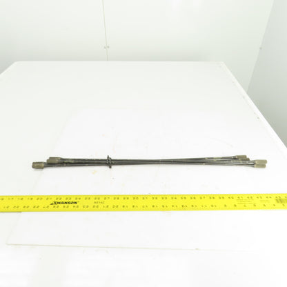 26-1/8" OAL Torsion Rod 0.545" OD Lot Of 4
