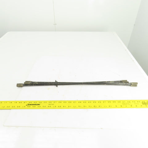 26-1/8" OAL Torsion Rod 0.545" OD Lot Of 4