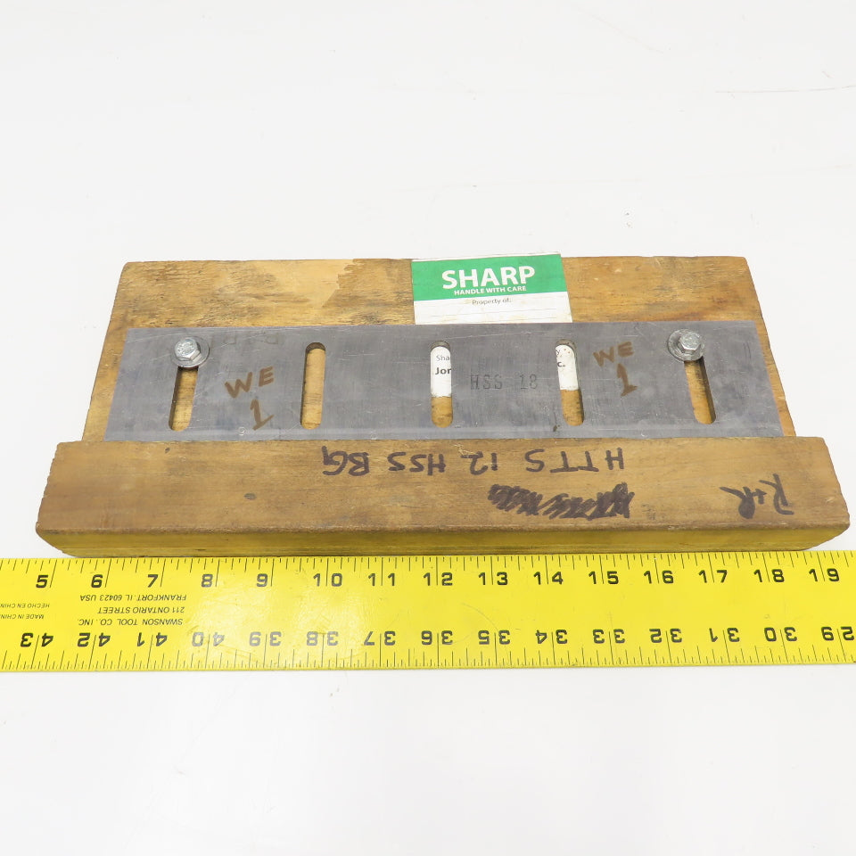 HHS Slitter Trimmer Knife 12-3/4" Wide 3-9/16" x .198" Thick 2-1/2" Hole Centers
