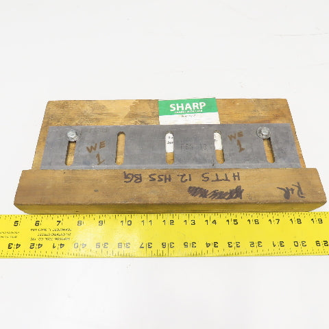 HHS Slitter Trimmer Knife 12-3/4" Wide 3-9/16" x .198" Thick 2-1/2" Hole Centers