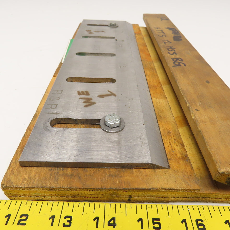 HHS Slitter Trimmer Knife 12-3/4" Wide 3-9/16" x .198" Thick 2-1/2" Hole Centers