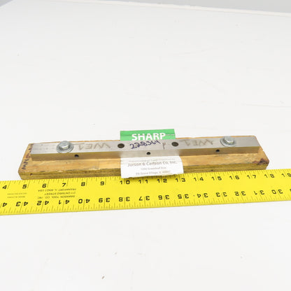 Guillotine Shear Blade 12-1/2" x 13mm Sharp Tapered 3" Hole Center