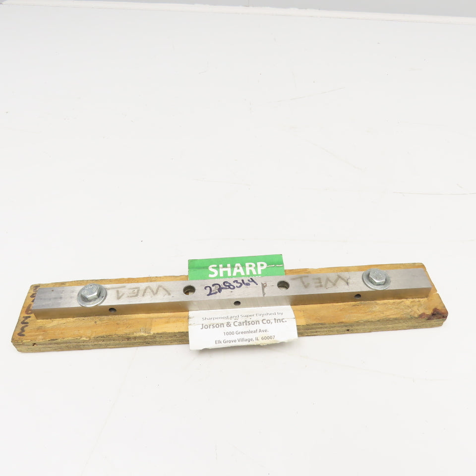 Guillotine Shear Blade 12-1/2" x 13mm Sharp Tapered 3" Hole Center