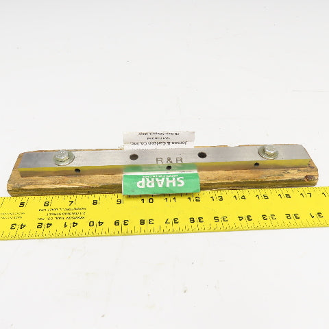 Guillotine Shear Blade 12-1/2" x 13mm Sharp Tapered 3" Hole Center