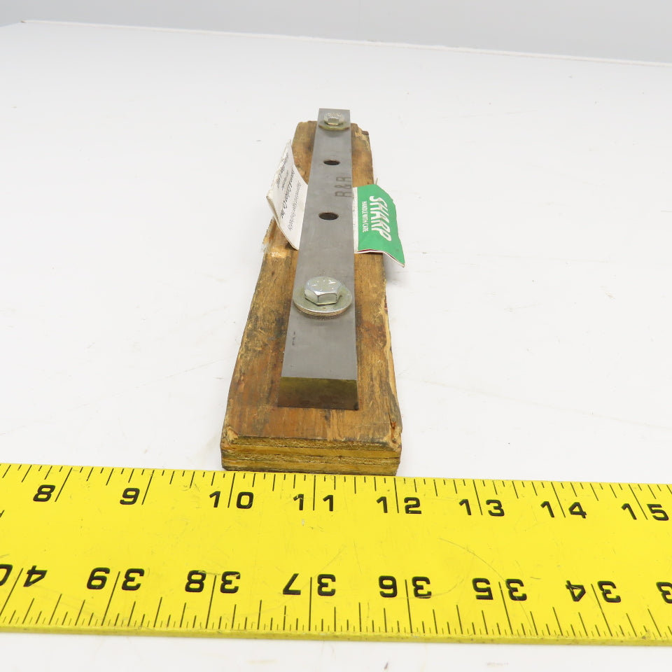 Guillotine Shear Blade 12-1/2" x 13mm Sharp Tapered 3" Hole Center