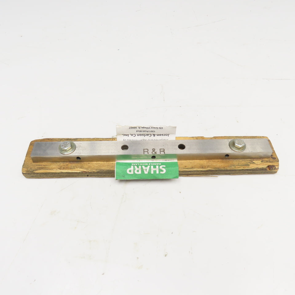 Guillotine Shear Blade 12-1/2" x 13mm Sharp Tapered 3" Hole Center