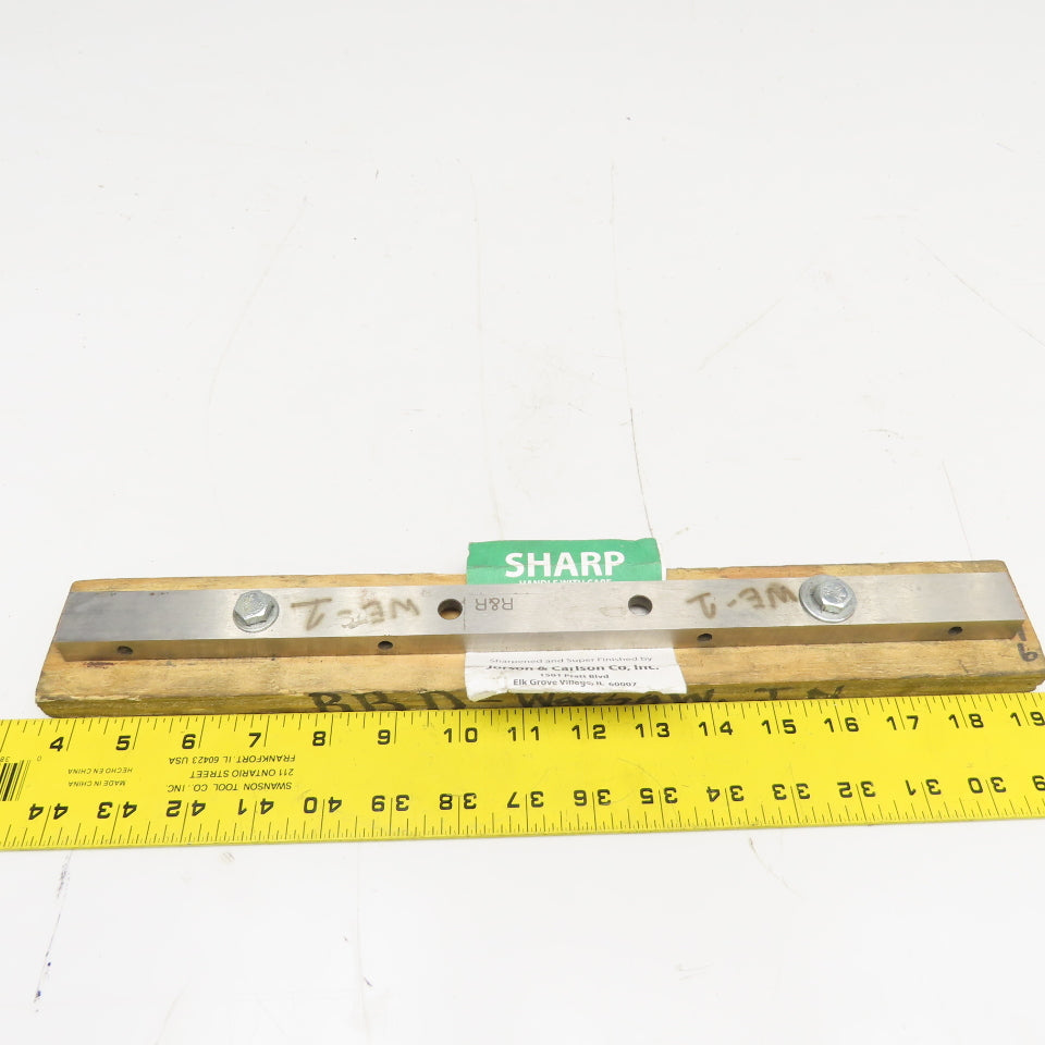 Guillotine Shear Blade 15" x 13mm Sharp Tapered 3" Hole Center