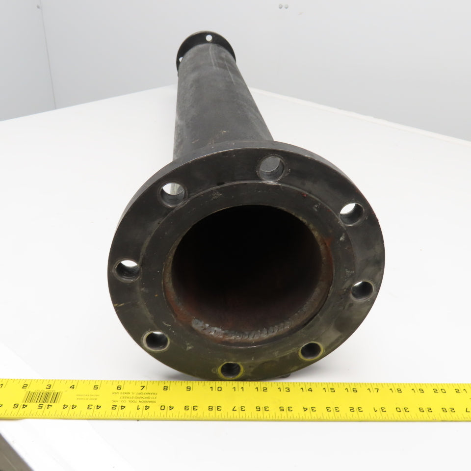 6" x 3" Raised Face Flange Mount Adaptor Black Cast 150# 49" OAL