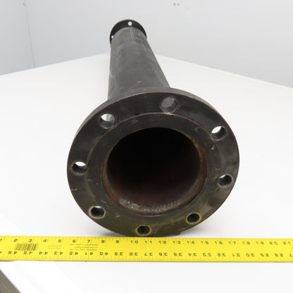 6" x 3" Raised Face Flange Mount Adaptor Black Cast 150# 49" OAL