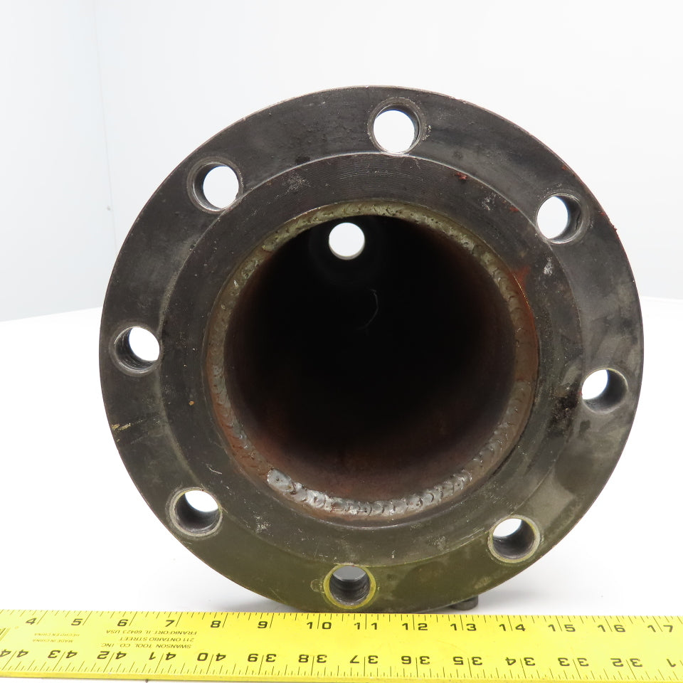 6" x 3" Raised Face Flange Mount Adaptor Black Cast 150# 49" OAL