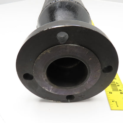 6" x 3" Raised Face Flange Mount Adaptor Black Cast 150# 49" OAL
