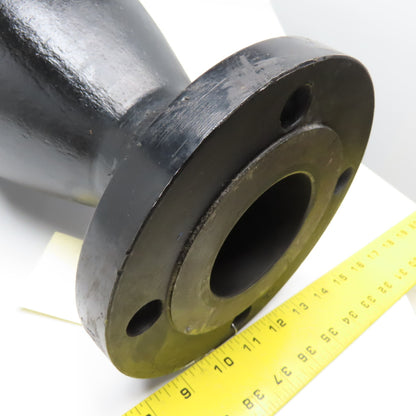 6" x 3" Raised Face Flange Mount Adaptor Black Cast 150# 49" OAL
