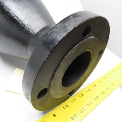 6" x 3" Raised Face Flange Mount Adaptor Black Cast 150# 49" OAL