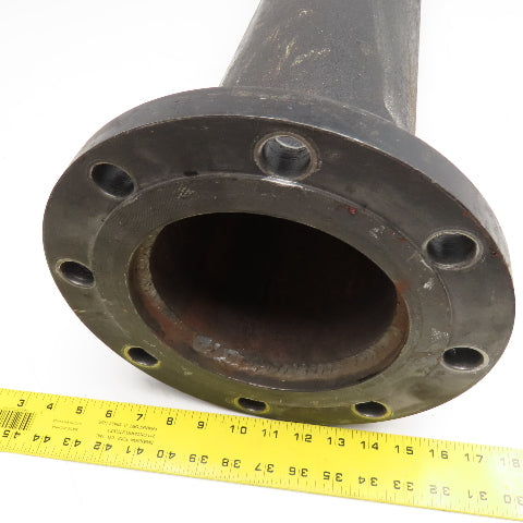 6" x 3" Raised Face Flange Mount Adaptor Black Cast 150# 49" OAL