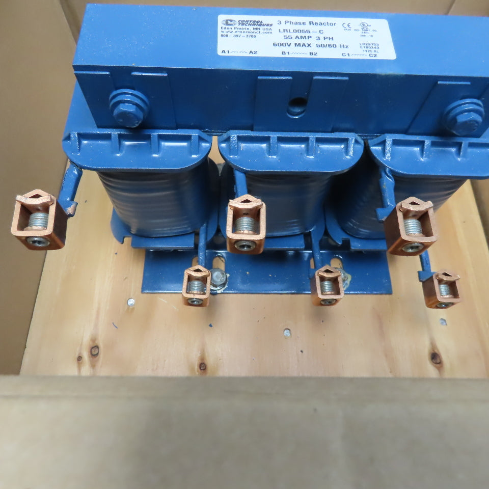 Control Techniques LRLO055-C 80A Line Reactor 3Ph 600V 50/60 Hz Type RL