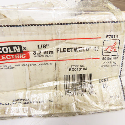 Lincoln Electric E7014 Fleetweld 47 1/8" x 14" Welding Electrode 3 Lbs.
